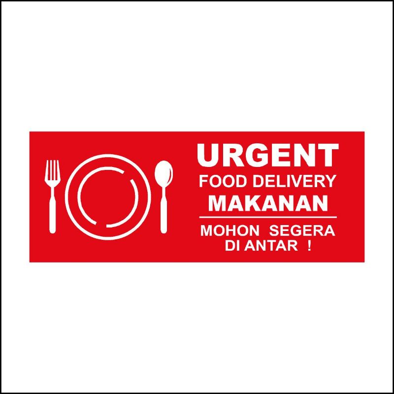 

STIKER FOOD DELIVERY KECIL UK 85 X 33 MM ISI 100 PCS MAKANAN