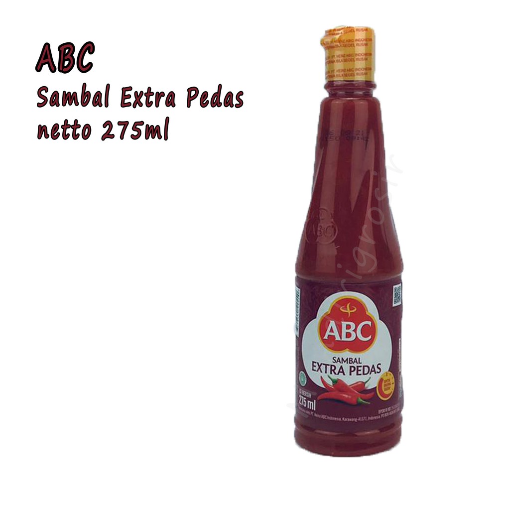 SAMBAL * EXTRA * PEDAS * 275ML* ABC * KEMASAN BOTOL