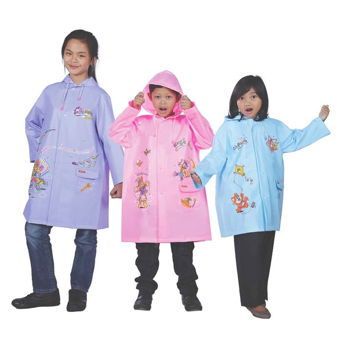 Jas Hujan TIGER HEAD CHILDREN RAINCOAT Setelan 68201 Murah Hemat Anak Kecil Baju Jaket SD SMP