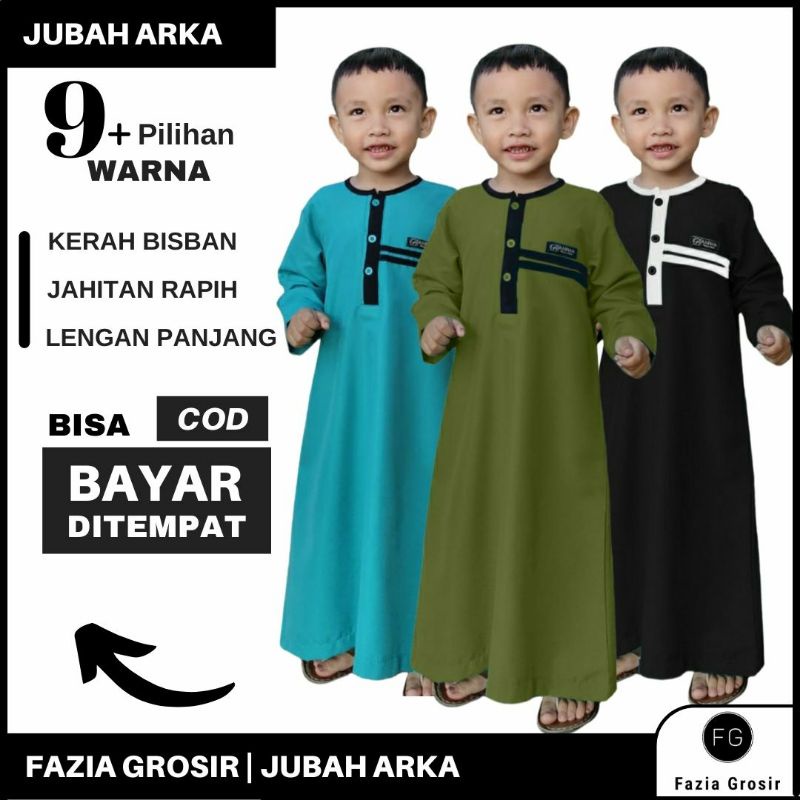 Jubah Anak Arka / Gamis Anak Laki Laki Model Arka by Rainan ORI / Jubah Anak Laki Laki Usia 1-12 tahun