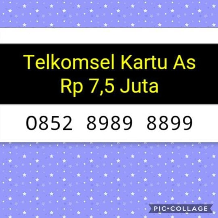nomor cantik(0852 8989 8899)double aa, telkomsel AS