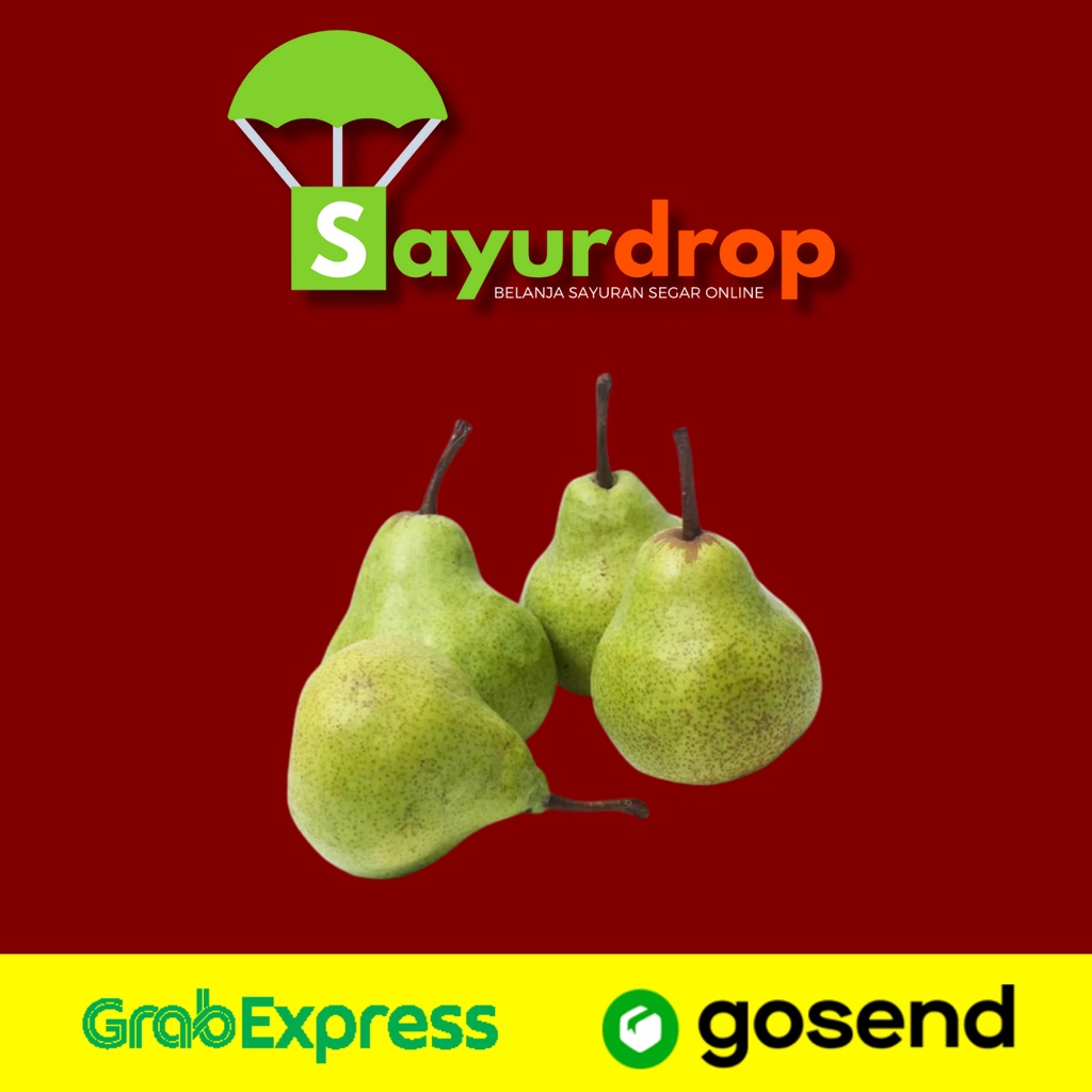 

Pear Pir Hijau 440 - 500 gram - Segar Higienis Murah Cepat - Instant/Same Day Delivery (Sayurdrop)