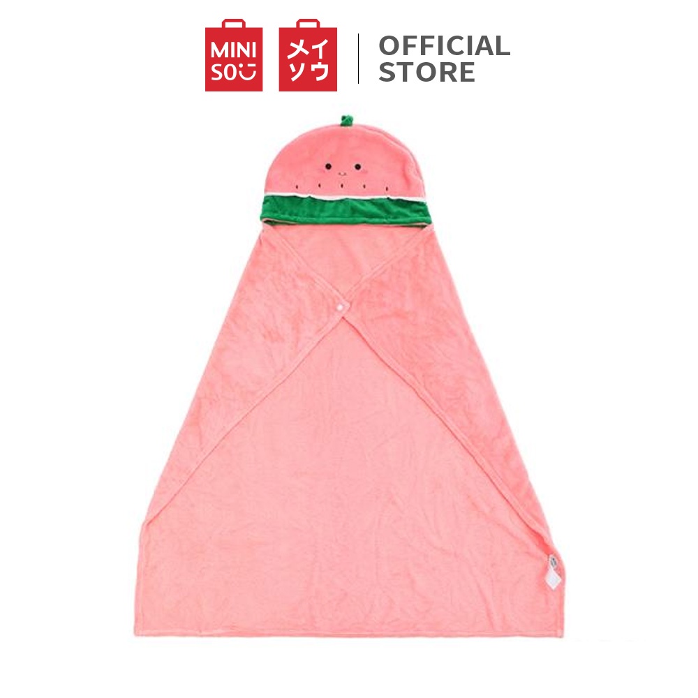 Miniso Selimut Lucu dengan Hoodie Selimut rekreasi kantor Tetap hangat Tidur sebentar selendang-7