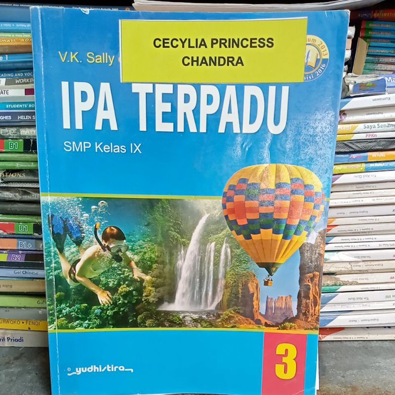 buku IPA terpadu SMP kelas 9 penerbit Yudhistira