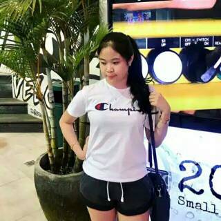  Champion  tee kaos  wanita atasan wanita tshirt tumblr tee 