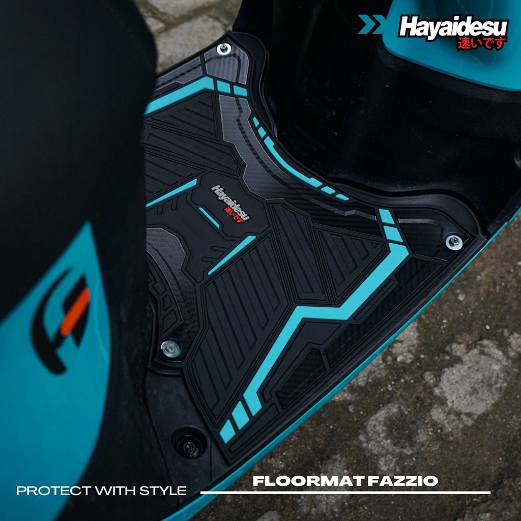 Karpet Motor Fazzio Hayaidesu Floor Mat Body Protector Aksesoris Yamaha