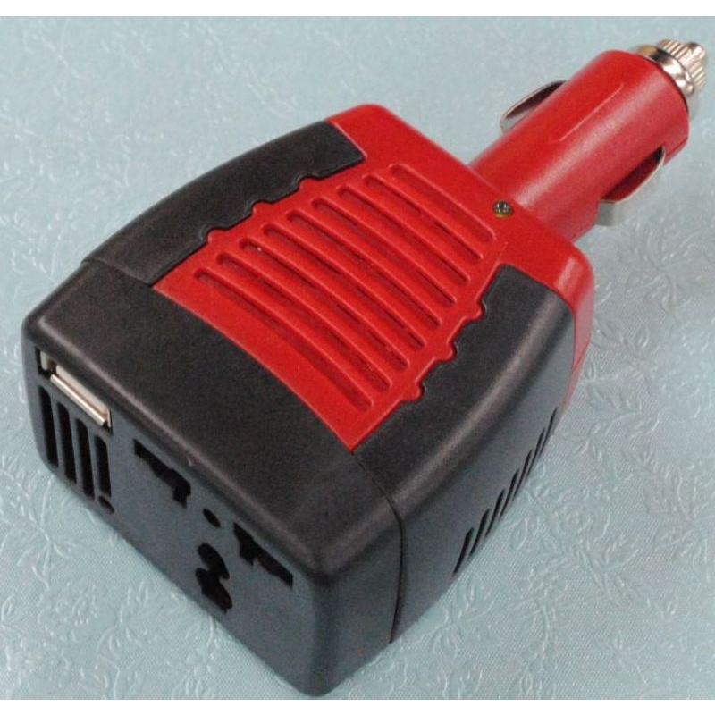 Power Car Inverter 75W DC to AC EU Plug With USB Charger 2.1 A