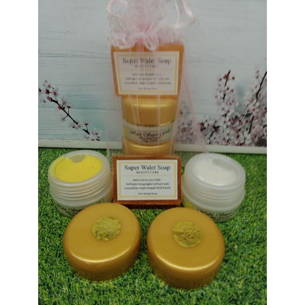 CREAM WALET GOLD 3IN1 / PAKET WALET GOLD PUTIH