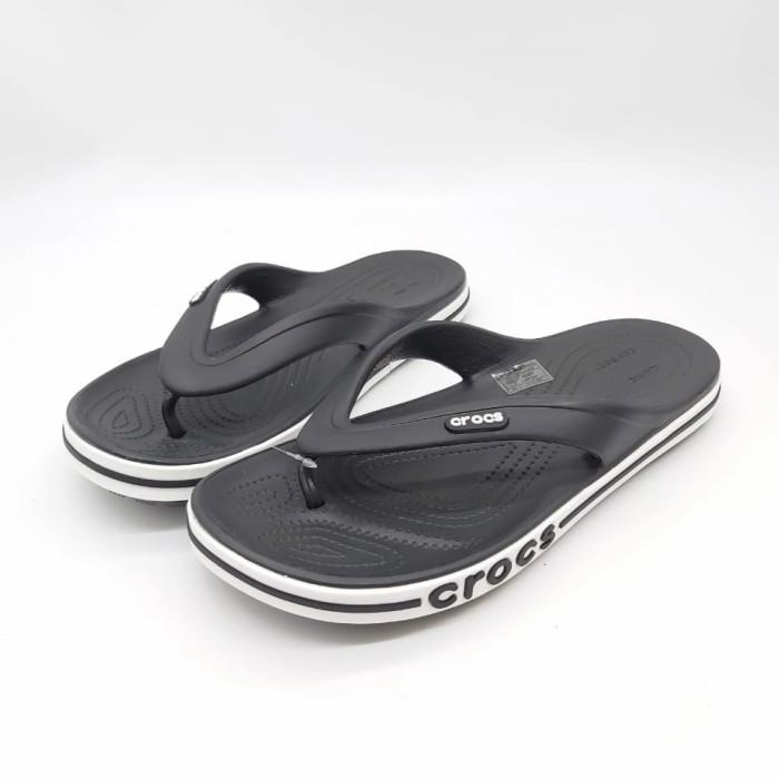 SANDAL CROCS PRIA BAYABAND FLIP ORIGINAL CROCS - HITAM