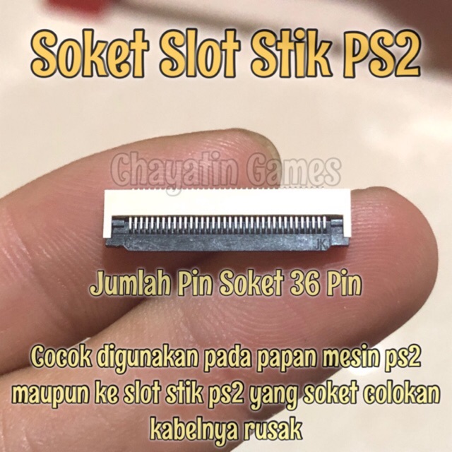 SOKET SLOT STIK MESIN PS2 FAT / TEBAL ALL SERI (10RB/15RB/18RB/30RB/50RB)