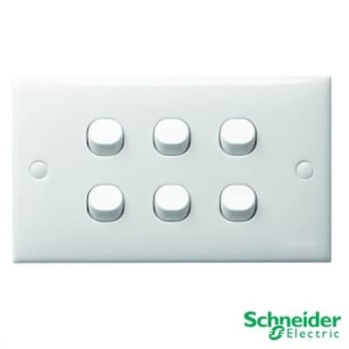 SCHNEIDER SAKLAR 6 GANG/CABANG 6 S-CLASSIC ET36/1/2 AR