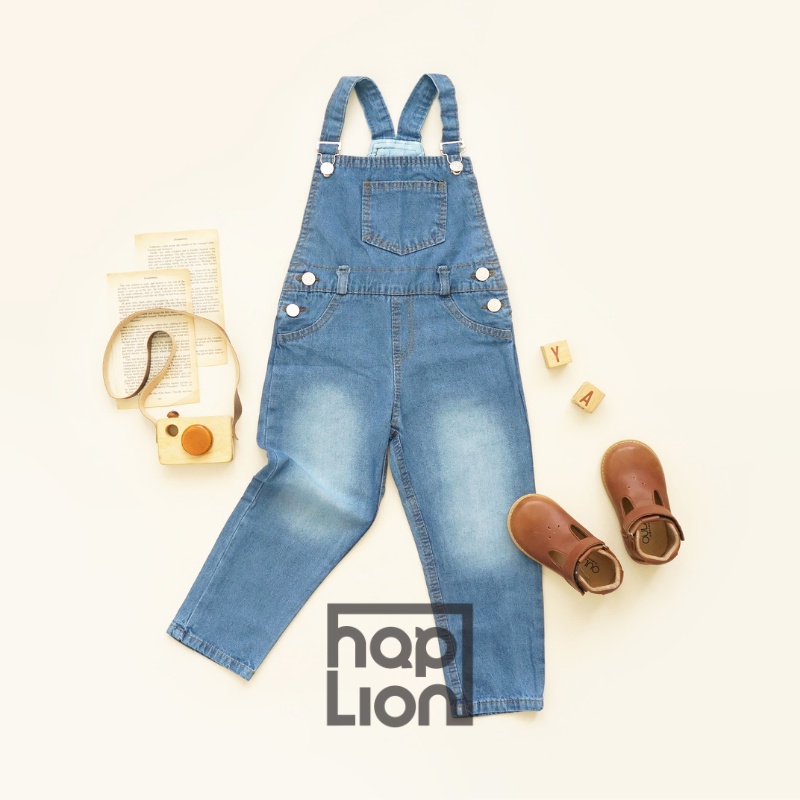 Overall Celana Panjang Jeans Anak Unisex Laki Perempuan 1 - 6 Tahun Baju Kodok | Haplion Kidswear