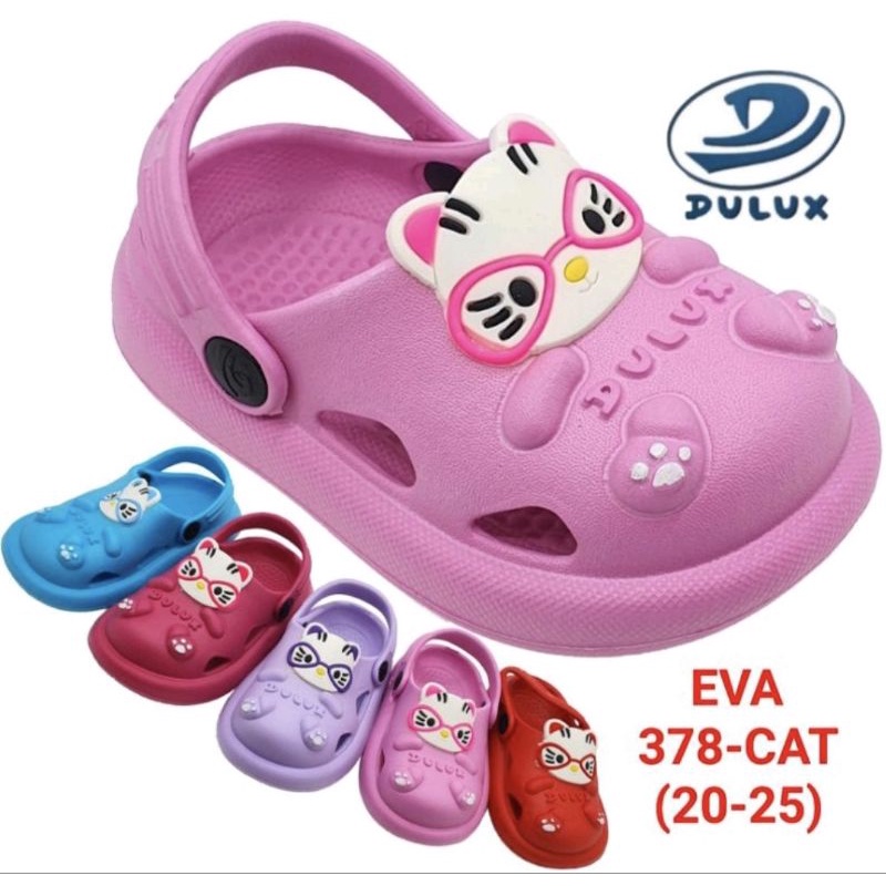 SANDAL ANAK BAYI NEW BORN HELLO KITTY TALI BELAKANG KARET FULL LENTUR DULUX 378E CAT HK