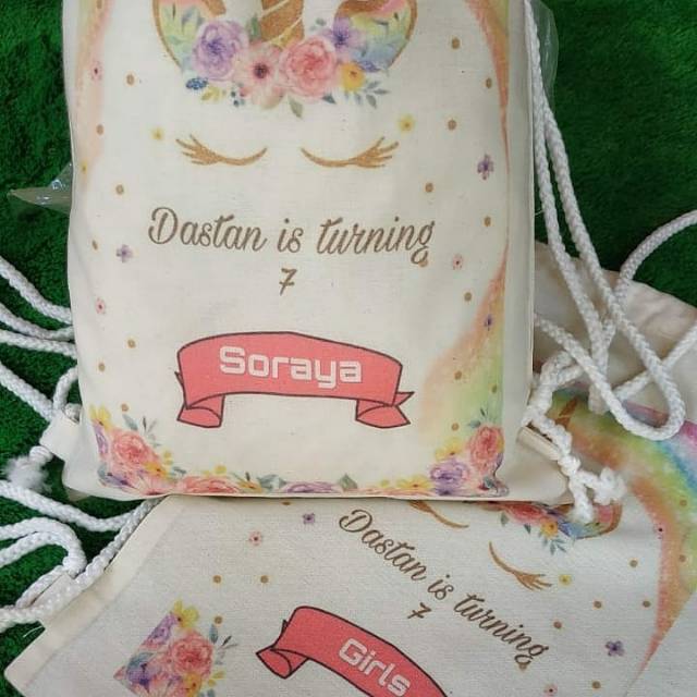 Tas gendong Ultah anak Custom (GAMBAR BISA PAKE FOTO DLL) TERLARIS, TERMURAH