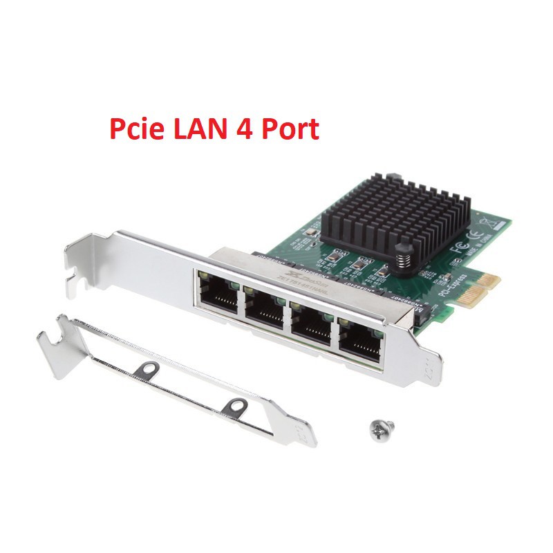 LAN Card 4 Port PCIE Realtek Gigabit Lan Ethernet Quad Port High Speed