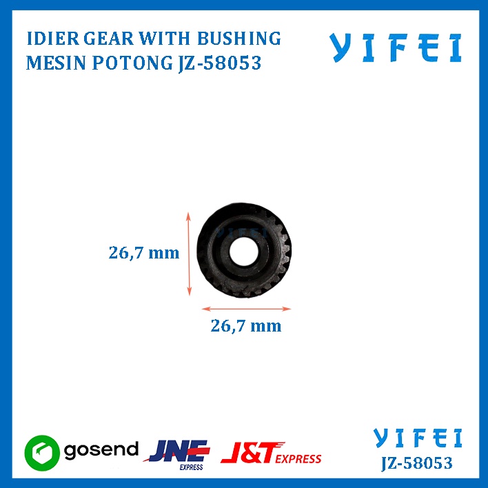 IDIER GEAR WITH BUSHING MESIN POTONG KM KS AU M-156 YIFEI-58053