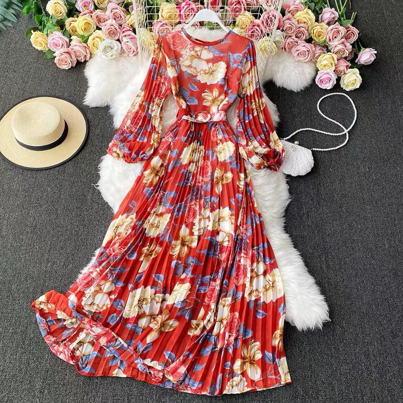 DRESS PLISKET IMPORT FLOWER