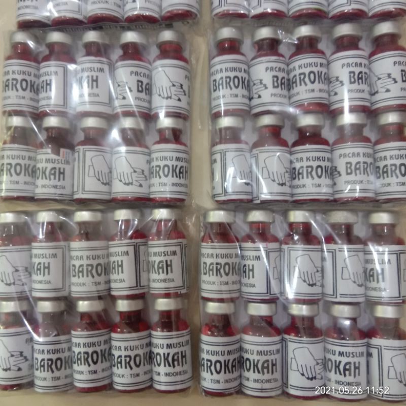 Pacar Kuku Muslim Isi 10 Pcs/Botol