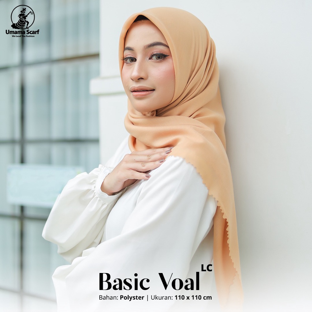 Hijab Segiempat Basic Voal Lasercut Polos By Umama Kerudung Segiempat Miracle Nayla Hija'b