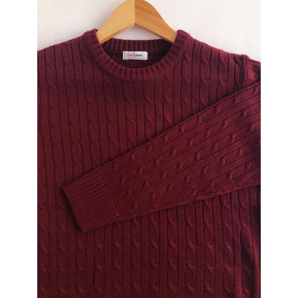 Elan Roundneck Cable Pullover