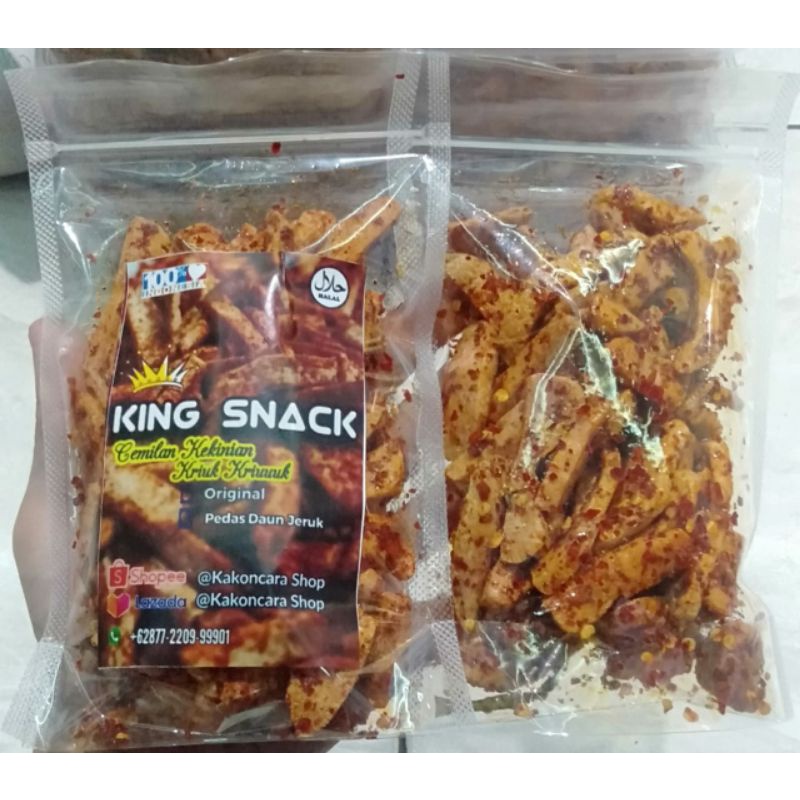

Basreng Pedas Daun Jeruk kemasan Pouch