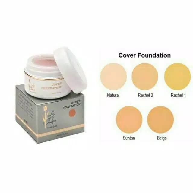 La Tulipe Cover Foundation 12 5 Gr Shopee Indonesia
