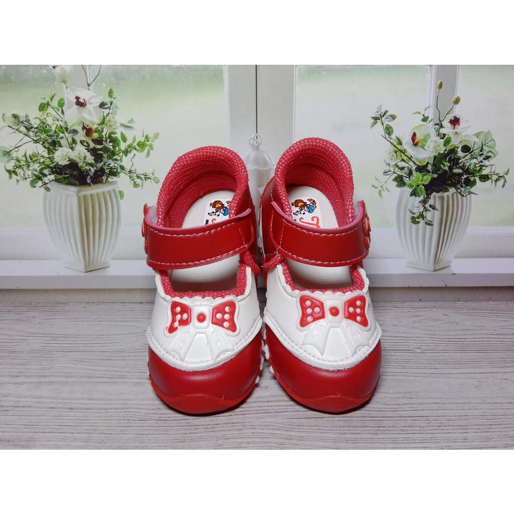 Sepatu Anak Perempuan Usia 1 -3 Tahun/Sepatu Anak Balita Murah/sepatu bunyi cit cit - motip pita-7