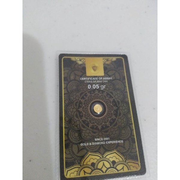 Minigold emas murni 24K 0.05gr
