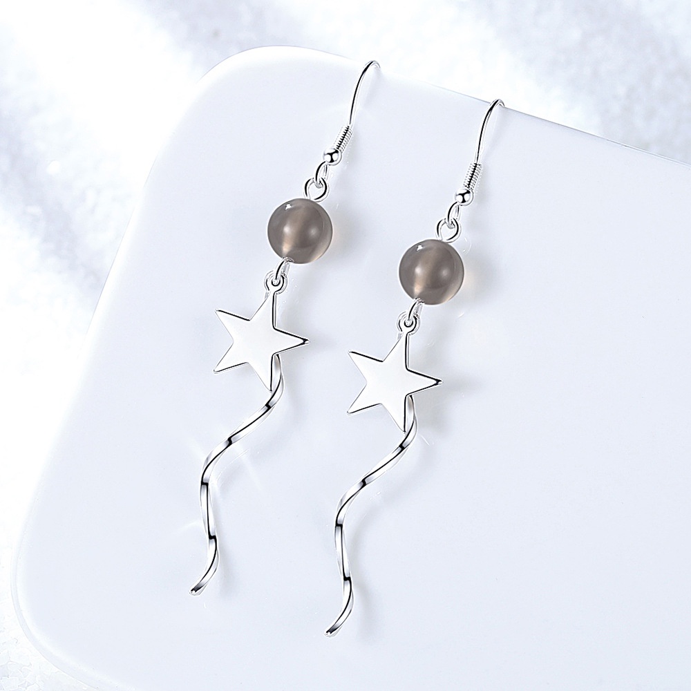 Anting Perak 925 Wanita Riak Perhiasan Fashion