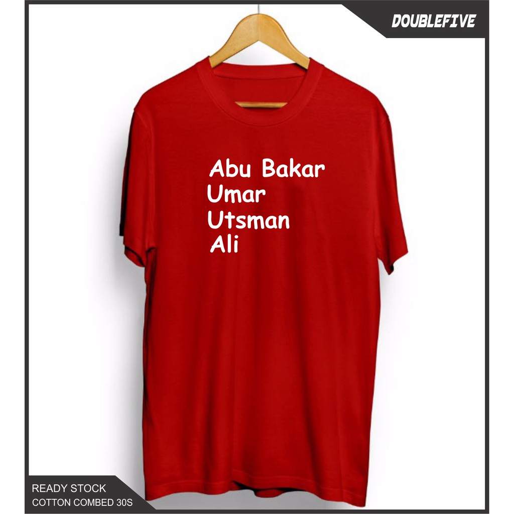 Kaos Distro Kaos Dakwah Kaos Islami Kaos Abu Bakar Dkk Kaos Cotton Combed 30S Premium