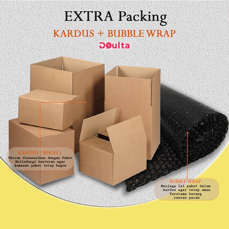

EXTRA Kardus dan Plastik Bubble (Bubble Wrap) Untuk Packing Tambahan