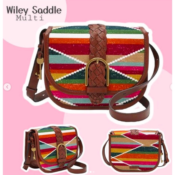 Tas Wanita Fossile Wiley Saddle Bag Multi