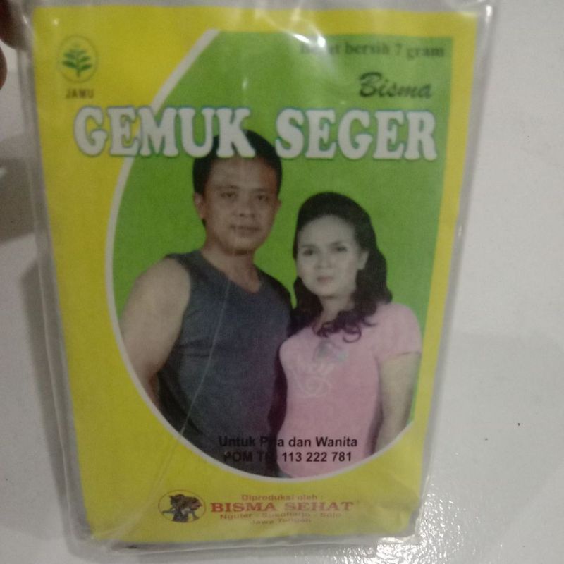 

jamu gemuk segar bubuk bisma isi 10 sacet