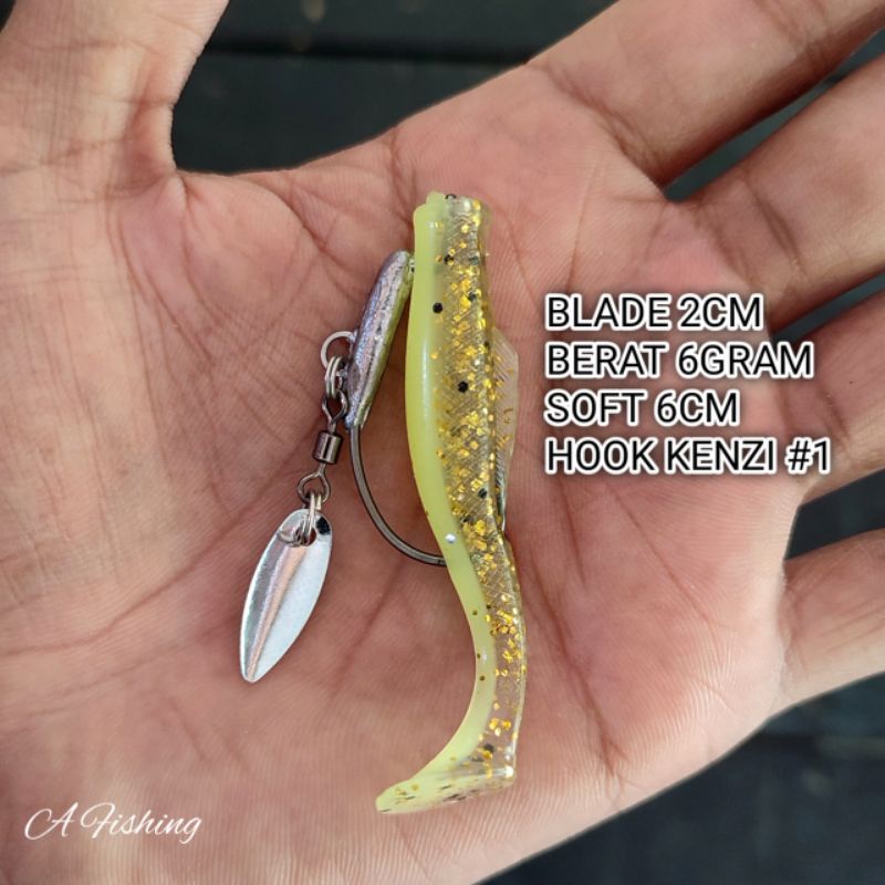 SOFT LURE 6CM PAKAI BLADE I A FISHING