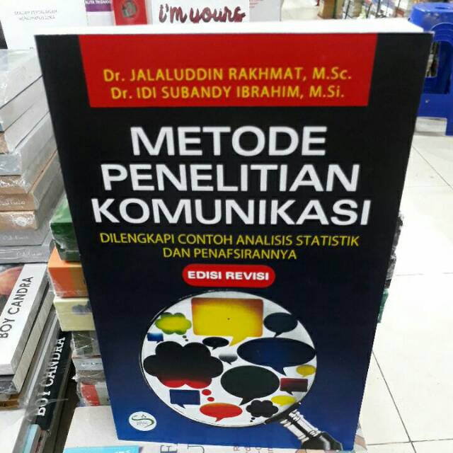 Buku Metode Penelitian Komunikasi Jalaluddin Rakhmat Edisi Revisi Shopee Indonesia