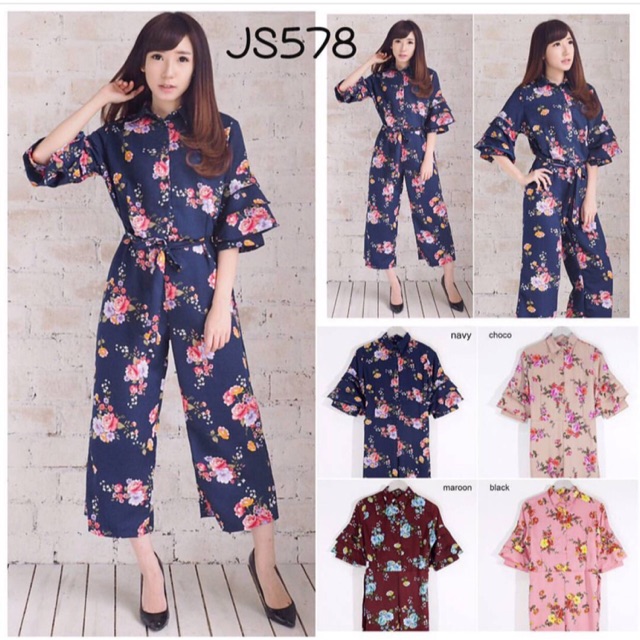 zara flower jumpsuit