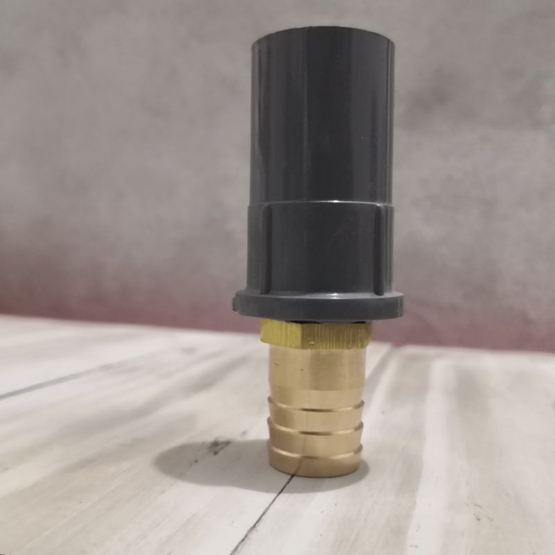 konektor sambungan mesin aerator dari nepple nepel neple niple selang 5/8 ke pipa 1/2 in