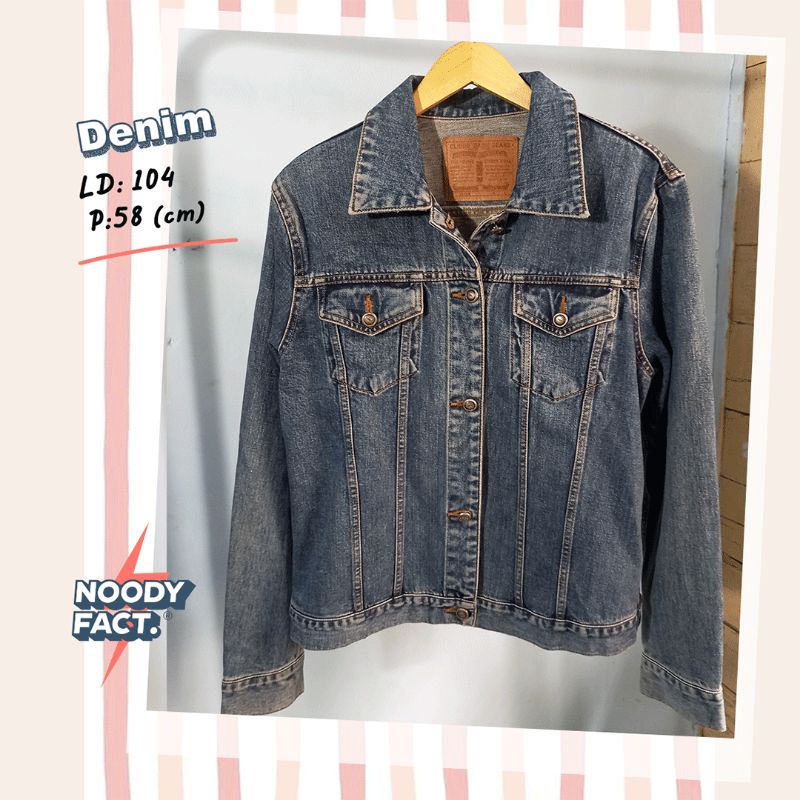 Jaket Jeans Unisex Original Second Branded