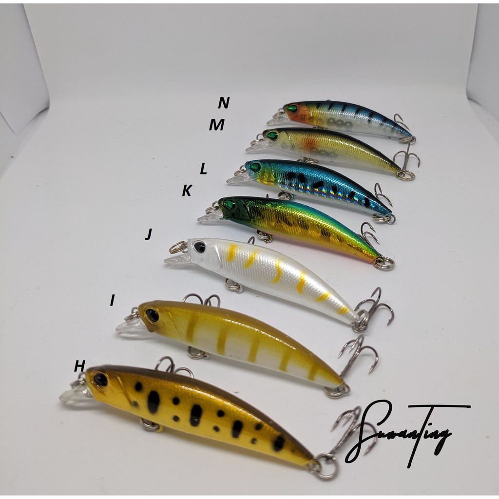 Umpan Lure Minnow 60mm Replika Ryuki 60s Slow ULTRALIGHT