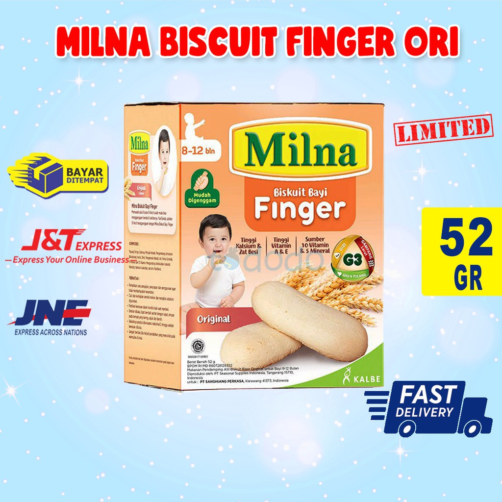 Milna Biskuit Milna Biskuit Ori 52gr / Biskuit Bayi