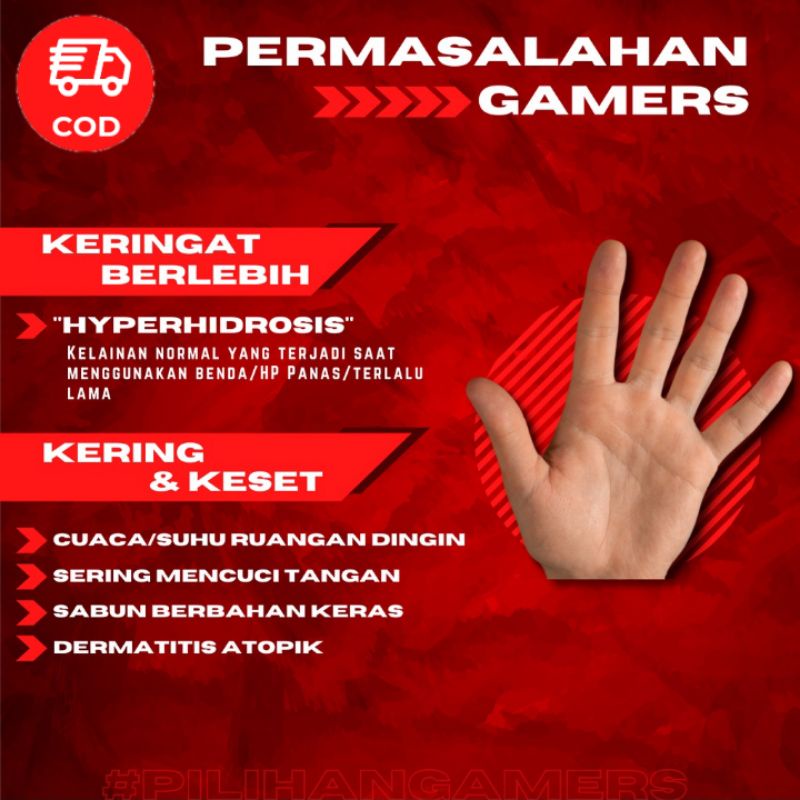 ONIC E-SPORT BOX Sarung Game Jempol Gaming Anti Keringat Super Sensitif Premium