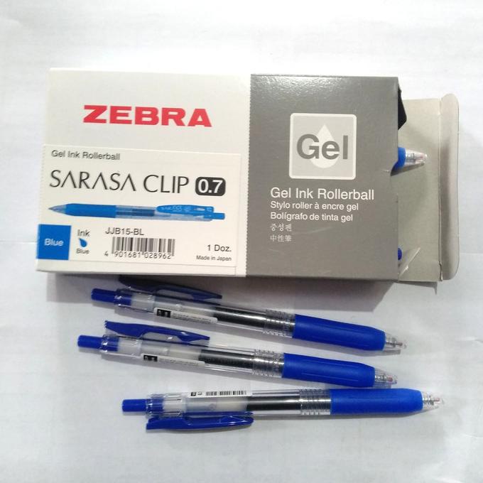 

Pulpen zebra sarasa 0,7 biru / bolpoint zebra sarasa 0,7