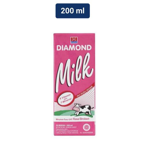 

Diamond Milk Susu UHT Strawberry 200 mL