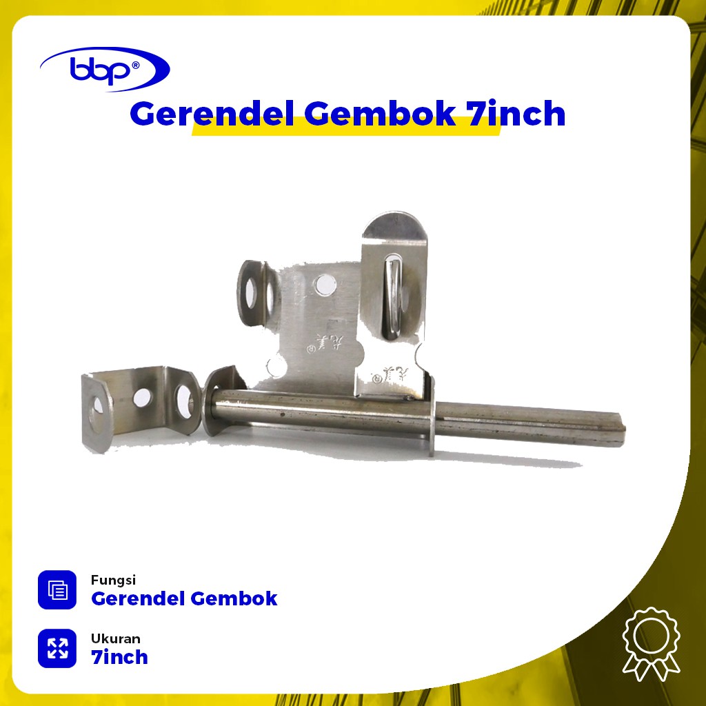 Grendel Slot Pintu + Overpal Gembok Stainless