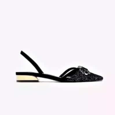 ZR Classic Flats Mule with Gems 1701