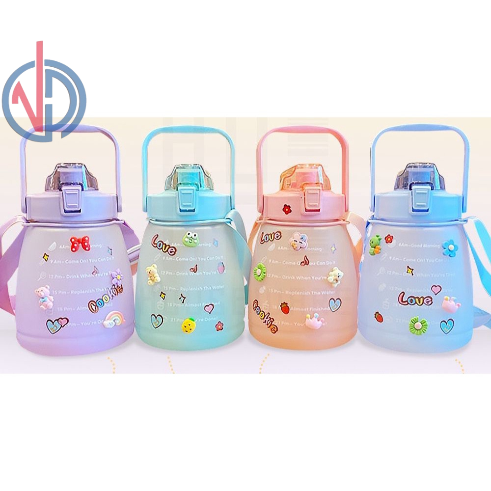 BOTOL BERUANG GRADASI 1.3L GEMOY BERUANG BOTOL MINUM ANAK 1,3L FREE STIKER 2D 3D VD