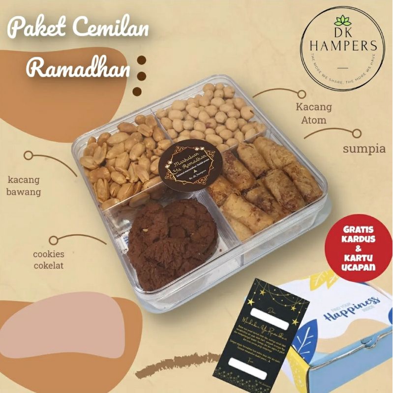 Paket cemilan lebaran parcel ramadhan parcel lebaran hampers ramadhan hampers idul fitri sumpia cookies Chocolate kacang bawang