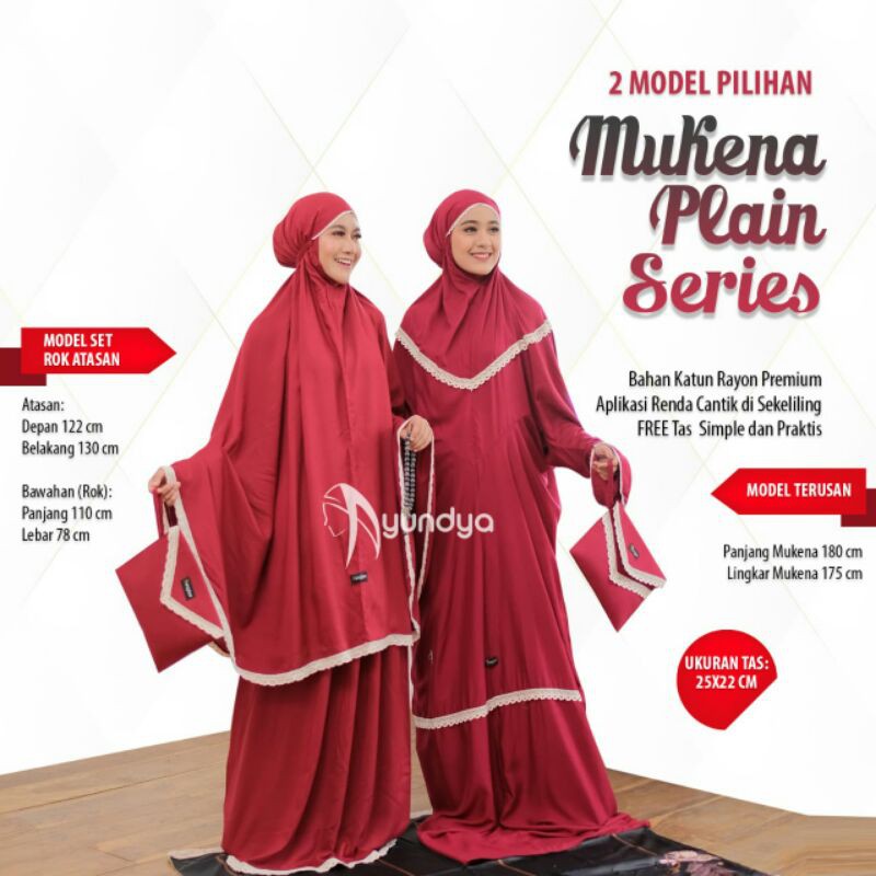 Mukena Plain Series by AYUNDYA