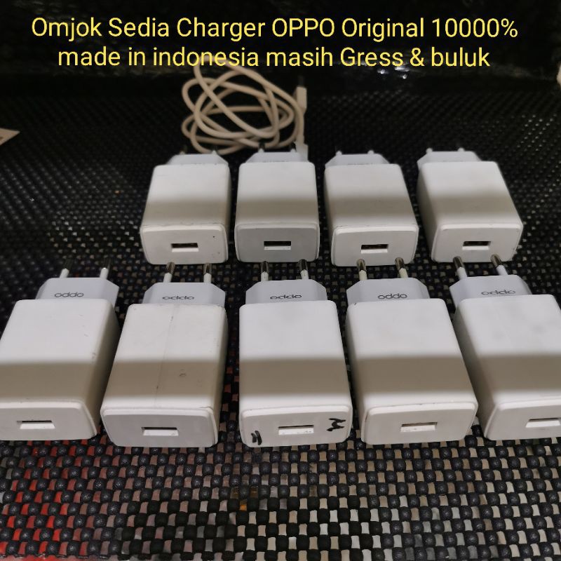 Charger Oppo Bekas A5s A3s Made in indonesia MULUS Copotan Bawaan Hp