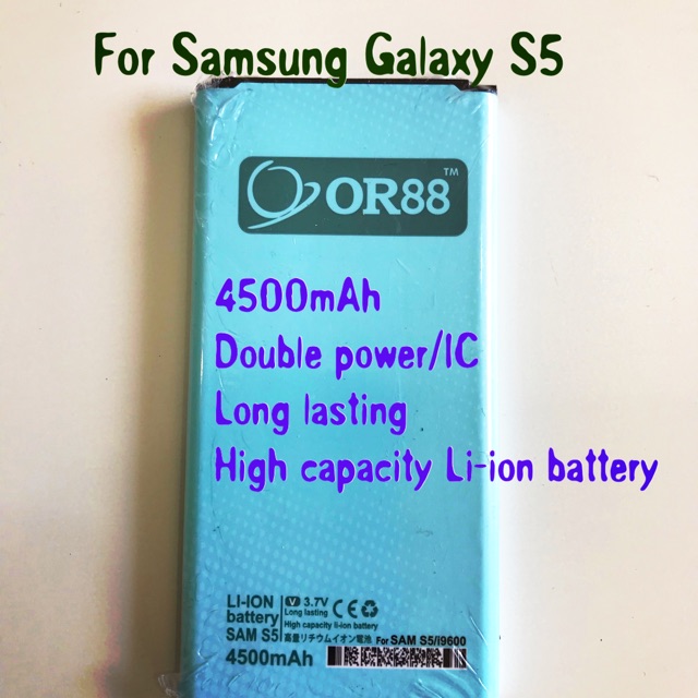 (P) Baterai batre battery Samsung Galaxy S5 / i9600 double power/IC Oriens88